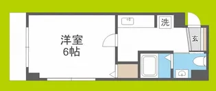 シーガルハイツ心斎橋EAST【4階】の間取り