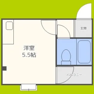 エルグリーン東住吉【3階】の間取り
