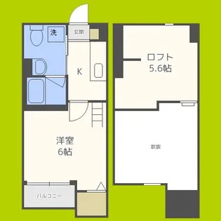 CELESTE九条南【1階】の間取り