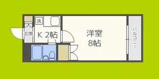 シャンクレール大国【8階】の間取り