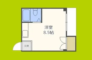 オロヒルズ弁天町【5階】の間取り