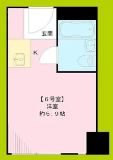ファンターナ上本町【1階】の間取り