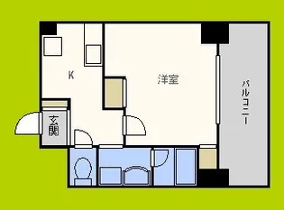 インペリアル靭本町【2階】の間取り