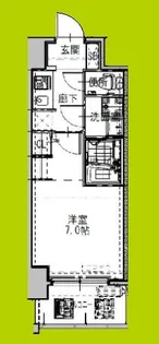 S-RESIDENCEドーム前千代崎【6階】の間取り