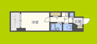 プレサンス難波東【9階】の間取り