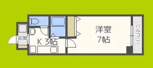 フィレンツェなんば南【6階】の間取り