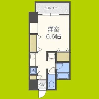 エル・セレーノ九条【2階】の間取り