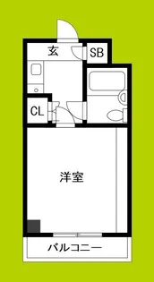 ヴェルデ阿倍野【7階】の間取り