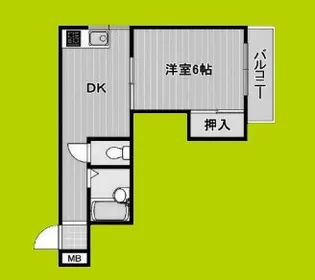 シティコーポアビコ【3階】の間取り