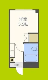 パシフィック新今宮【6階】の間取り