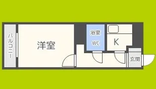 天満橋グリーンコーポラス【12階】の間取り