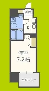 アドバンス大阪ルーチェ【2階】の間取り