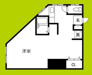 エスタバウ南堀江A棟【5階】の間取り