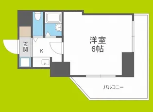 ライオンズマンション上町台【7階】の間取り