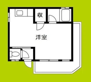 銀河マンション【4階】の間取り