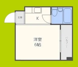 ミタカホーム7番【5階】の間取り