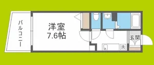 ルクレ阿波座レジデンス【3階】の間取り