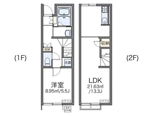 レオネクストルーポ【1階】の間取り