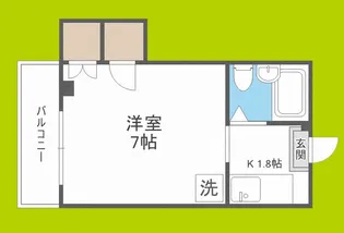 ケンズ都島【4階】の間取り