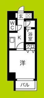 U-ro松屋町【2階】の間取り