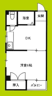 メゾンド平野北【6階】の間取り