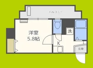 ディナスティ清水谷II【8階】の間取り