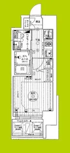 エステムコート難波4アトリ【11階】の間取り