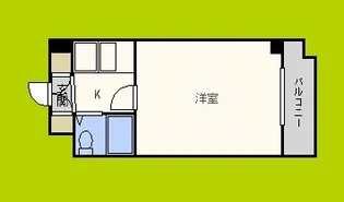 ビーバーハイツ駒川【6階】の間取り