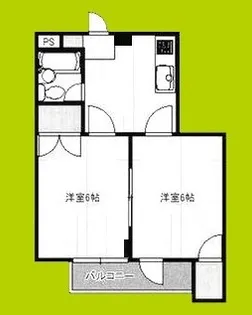 ラパンジール駒川【4階】の間取り