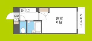 エスリード同心第2【4階】の間取り