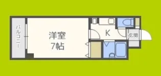 カーサグランテ竹島【2階】の間取り