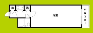 ライオンズマンション西長堀【4階】の間取り