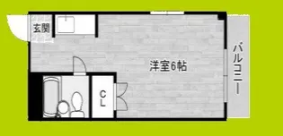 美樹ハイツ【4階】の間取り