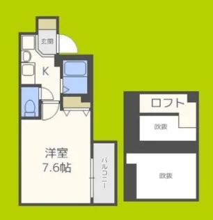 エステムコート大阪・中之島南【4階】の間取り
