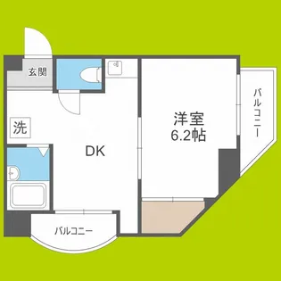 ゆずり葉【6階】の間取り