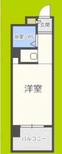 パークサイド上本町駅前【3階】の間取り