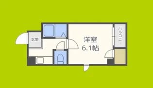 タカノハイム天神橋【10階】の間取り