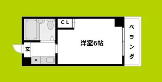 ハイム背戸口【4階】の間取り