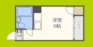 コンフォート緑橋【1階】の間取り