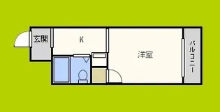 ラパンジール恵美須4【4階】の間取り