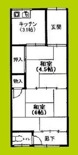 泉南文化【2階】の間取り