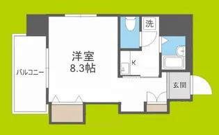 ブランシェ松屋町【4階】の間取り
