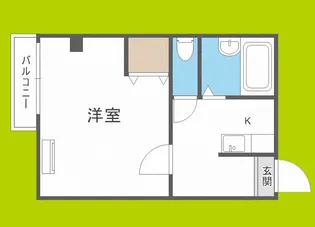 ハイツ加賀屋【1階】の間取り