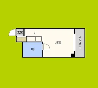 銀玉ハイツ【5階】の間取り