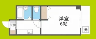 天満グリーン土井マンション【1階】の間取り