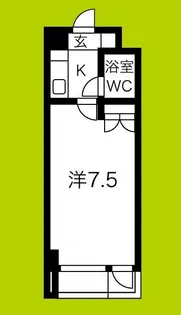 エクセレント中道【7階】の間取り