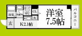 サンクール松屋町【5階】の間取り