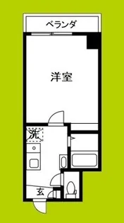 LakiaMaison難波南【4階】の間取り