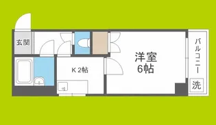 マンションサンロード【4階】の間取り