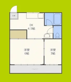 葵コーポ【4階】の間取り